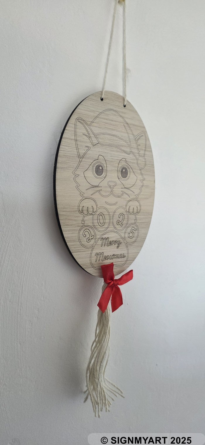 Meowmas Ragdoll Sign Christmas Bauble Decoration