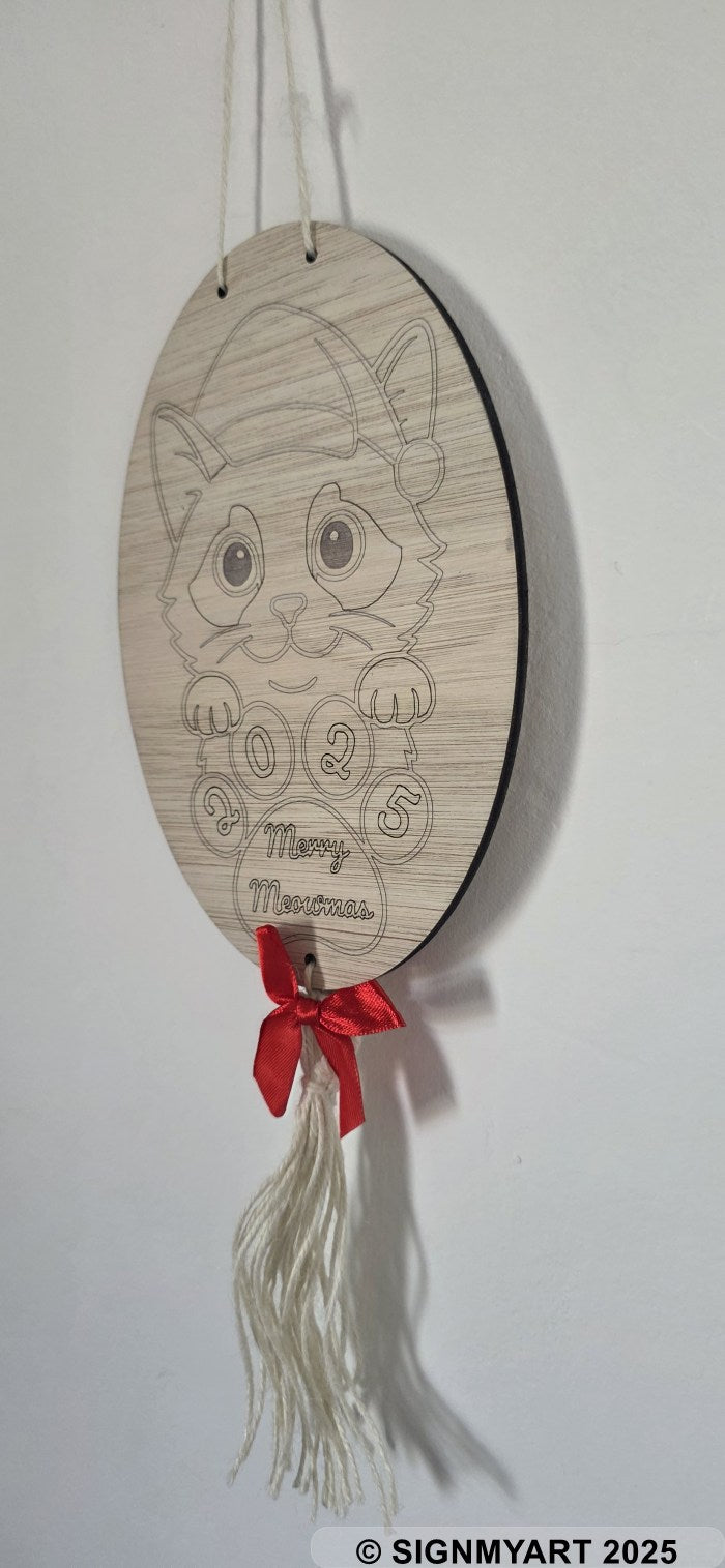 Meowmas Ragdoll Sign Christmas Bauble Decoration