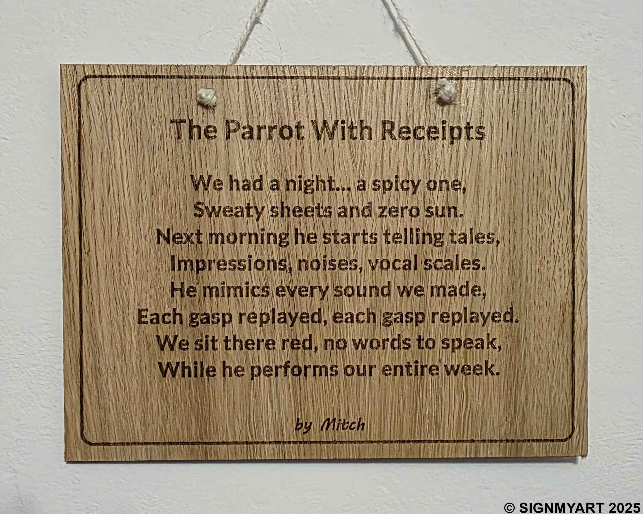 The Parrot With Receipts