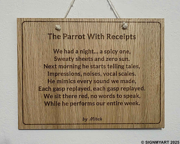 The Parrot With Receipts