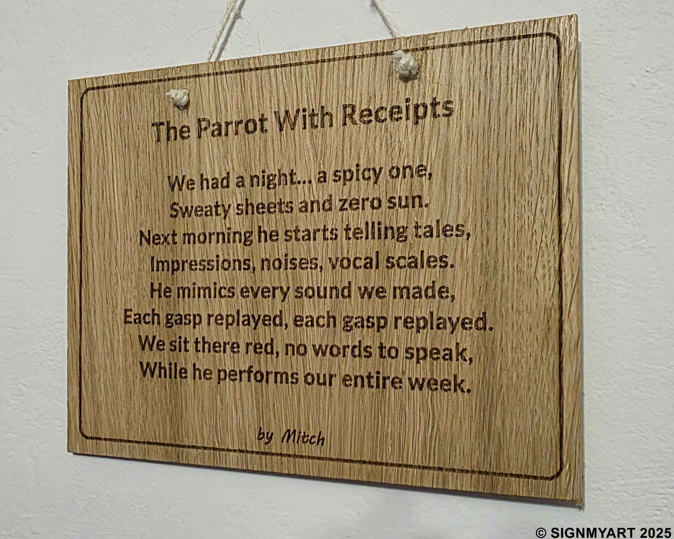 The Parrot With Receipts