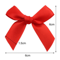 Satin Ribbon Bows – Red (15mm × 60mm) | Perfect for Gift Wrapping, Crafts & Clothing Accessories packs of 25/50/100