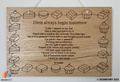 Diets Always Begin Tomorrow – Original Poem Plaque Oak