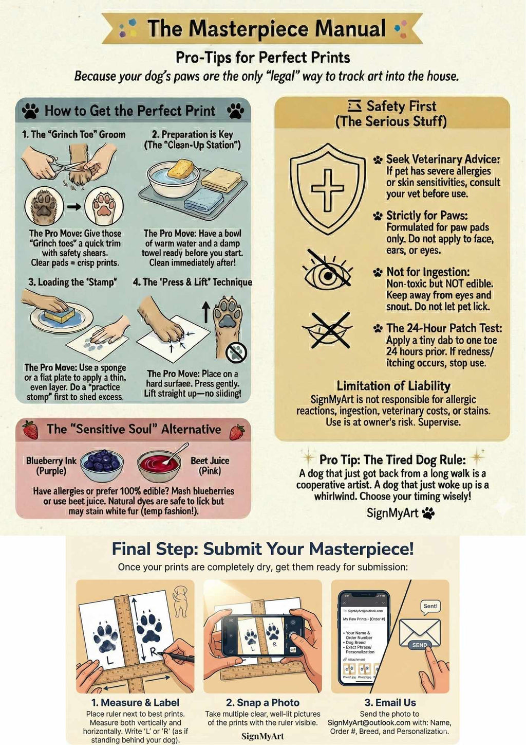 Your Dog’s Actual Paw Print, Deep-Carved in Solid Hardwood