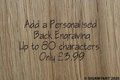 Add-on Personalised Engraving (Up to 80 Characters) Mini Chronicles