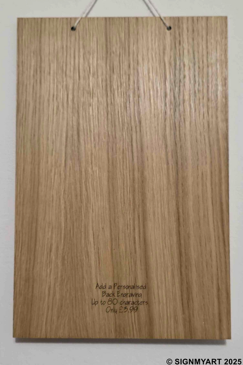 Add-on Personalised Engraving (Up to 80 Characters) poem