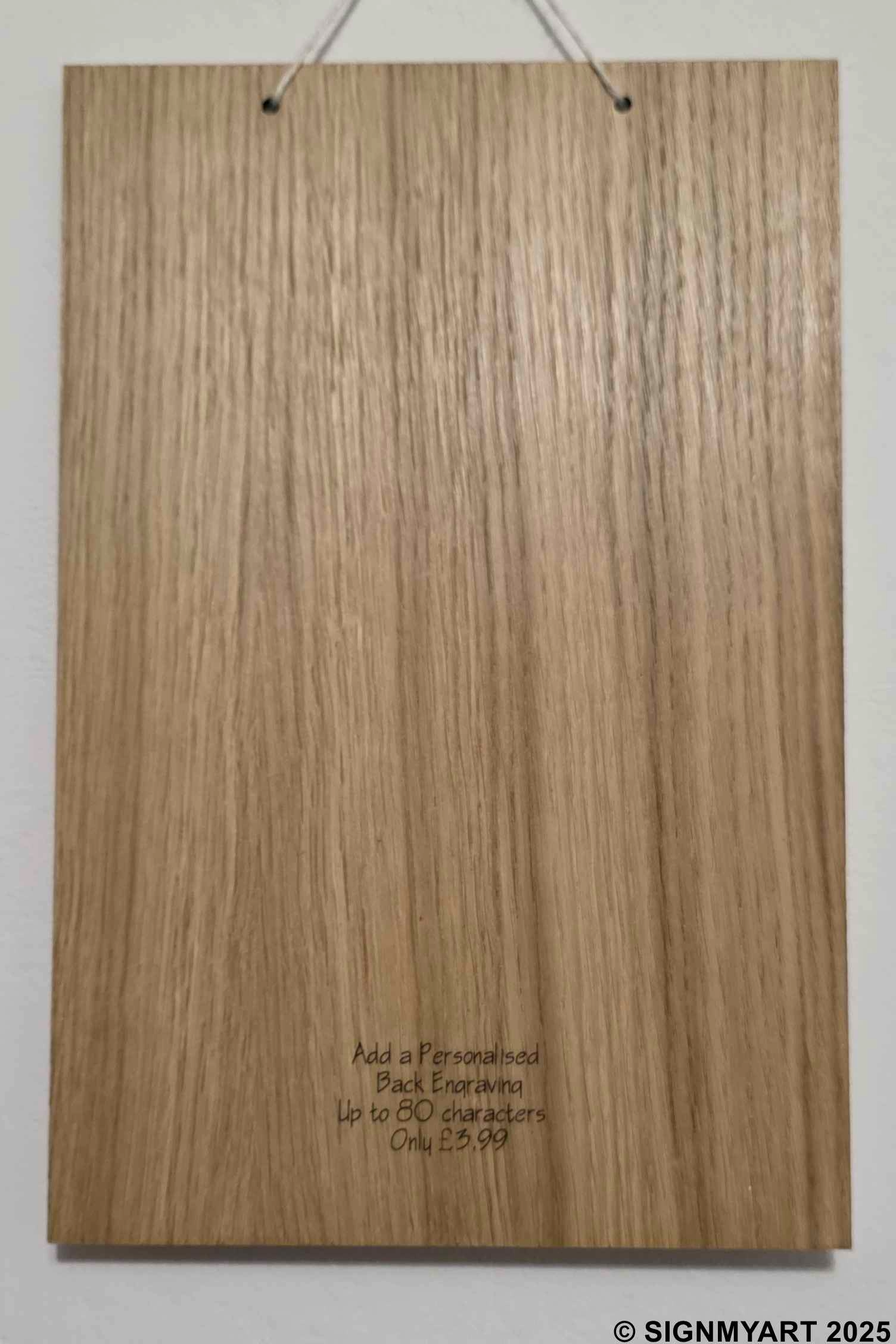 Add-on Personalised Engraving (Up to 80 Characters)