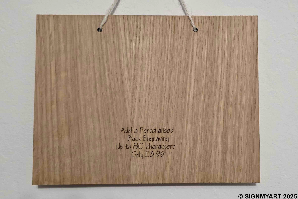 Add-on Personalised Engraving (Up to 80 Characters) poem