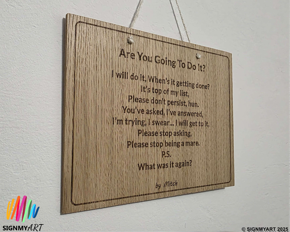 Are You Going To Do It?